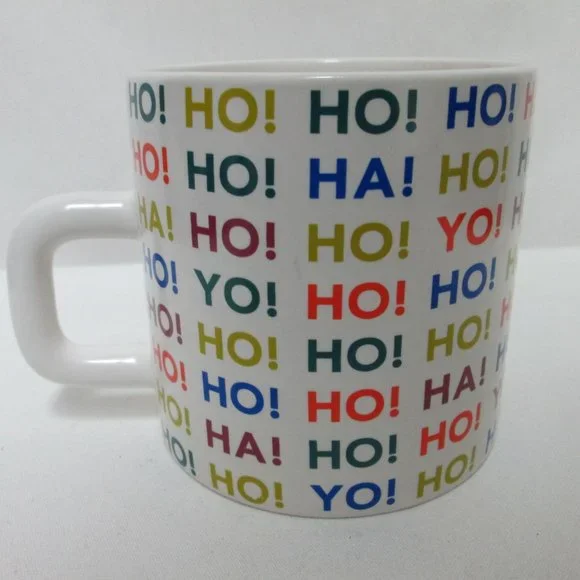Kate Spade Saturday Ho! Ha! Yo! Mug Cup Microwave & Dishwasher Safe - Picture 5 of 13